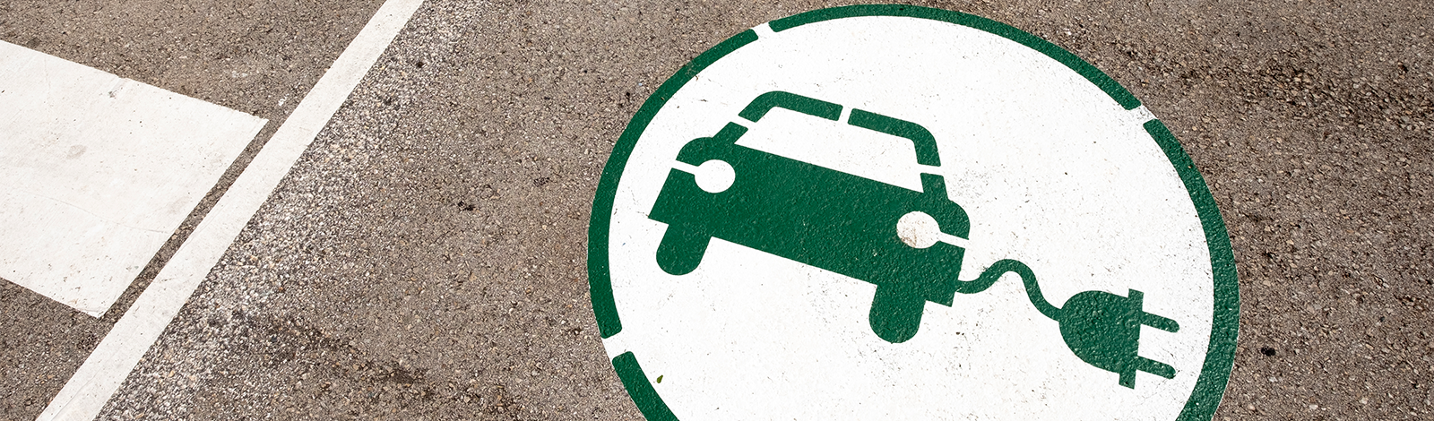 Symbol samochodu elektrycznego